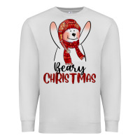 Dove Grey beary christmas Premium Sweatshirt - CowGirlArtShop