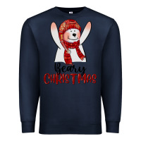 Navy beary christmas Premium Sweatshirt - CowGirlArtShop