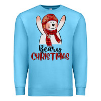 Ocean Blue beary christmas Premium Sweatshirt - CowGirlArtShop
