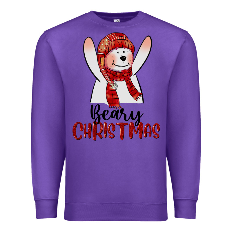 Beary Christmas Premium Sweatshirt by CowGirlArtShop | Teevron