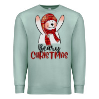 Seafoam beary christmas Premium Sweatshirt - CowGirlArtShop