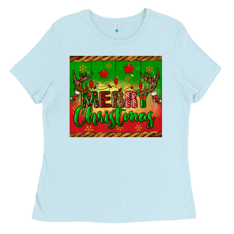 Merry Christmas Tumbler Ladies Tee by BundleAndBundleShop | Teevron