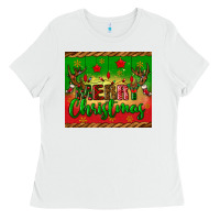White merry christmas tumbler Ladies Tee - BundleAndBundleShop