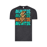 Vintage Black auntıe with lightning bolt Vintage Tee - MaliasSmallBusiness