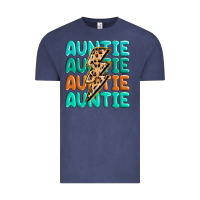 Vintage Denim auntıe with lightning bolt Vintage Tee - MaliasSmallBusiness