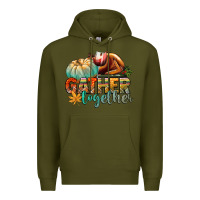 Army Green gather together Premium Hoodie - CowGirlArtShop