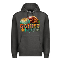 Charcoal Heather gather together Premium Hoodie - CowGirlArtShop