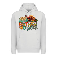 Dove Grey gather together Premium Hoodie - CowGirlArtShop