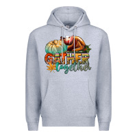 Heather Grey gather together Premium Hoodie - CowGirlArtShop