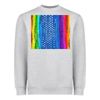 Heather Grey LGBTQ+ Pride American Flag Tumbler Heavyweight Sweatshirt - BundleAndBundleShop