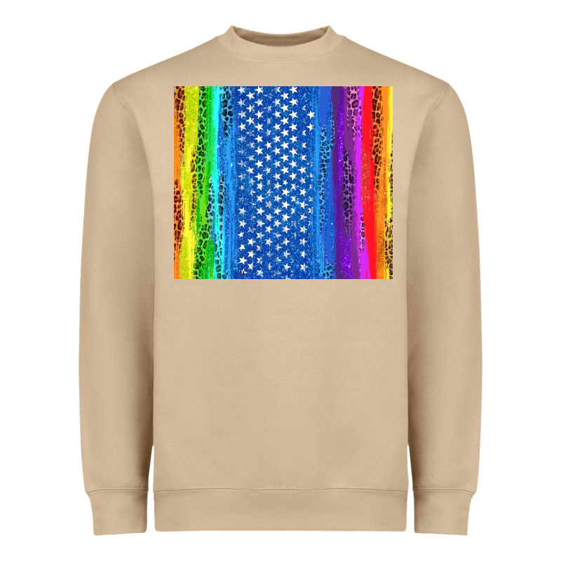 Lgbtq+ Pride American Flag Tumbler Heavyweight Sweatshirt by BundleAndBundleShop | Teevron