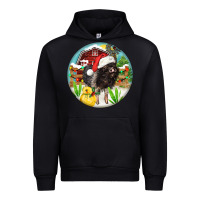 Black Baby pig Urban Hoodie - FaDigitalArtStudio