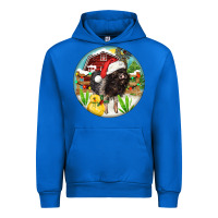 Cobalt Baby pig Urban Hoodie - FaDigitalArtStudio