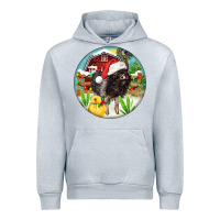Heather Grey Baby pig Urban Hoodie - FaDigitalArtStudio