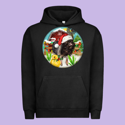 Baby Pig Urban Hoodie Designed By Fadigitalartstudio