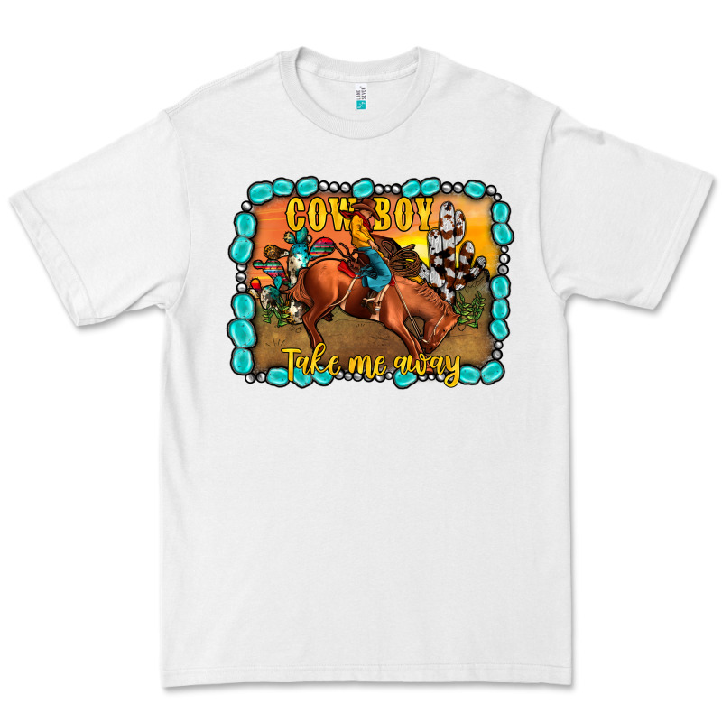 Cowboy Take Me Away Premium Tee by JahusDesignShop | Teevron