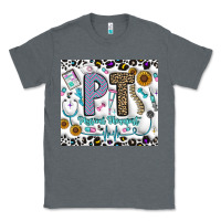 Charcoal Heather pt physical therapist Classic Tee - CowhideDigitalArt