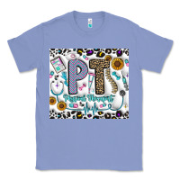 Colony Blue pt physical therapist Classic Tee - CowhideDigitalArt