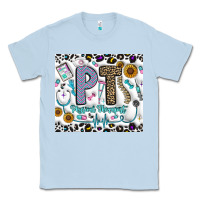 Dusty Blue pt physical therapist Classic Tee - CowhideDigitalArt