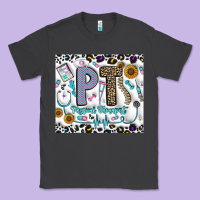 Pt Physical Therapist Classic Tee Designed By Cowhidedigitalart