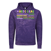 Cloud Purple mardi gras beads Vintage Hoodie - MaliasSmallBusiness