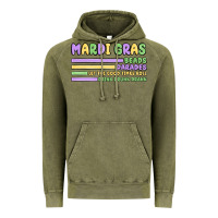 Vintage Olive mardi gras beads Vintage Hoodie - MaliasSmallBusiness