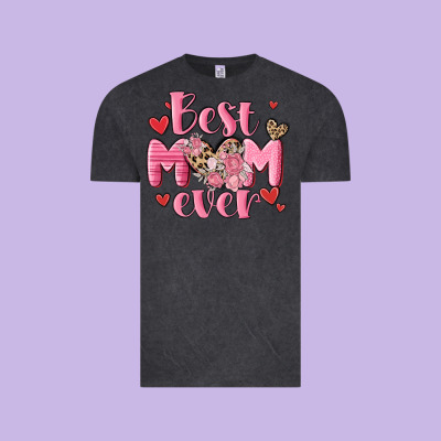 Best Mom Ever Vintage Tee Designed By Maliassmallbusiness