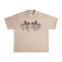 French Oak skeleton hands mardi gras Urban Heavy Tee - MaliasSmallBusiness