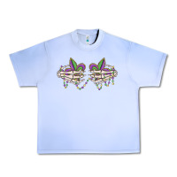 Grape Ice skeleton hands mardi gras Urban Heavy Tee - MaliasSmallBusiness