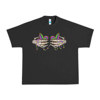Pigment Black skeleton hands mardi gras Urban Heavy Tee - MaliasSmallBusiness