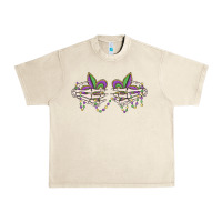 Sandshell skeleton hands mardi gras Urban Heavy Tee - MaliasSmallBusiness