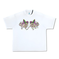 White skeleton hands mardi gras Urban Heavy Tee - MaliasSmallBusiness