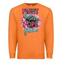 Carrot fight believe hope survive cancer awareness Premium Sweatshirt - CowGirlArtShop