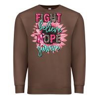 Chestnut fight believe hope survive cancer awareness Premium Sweatshirt - CowGirlArtShop
