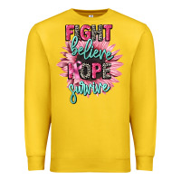 Lemon fight believe hope survive cancer awareness Premium Sweatshirt - CowGirlArtShop