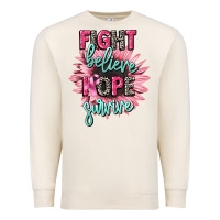 Sandshell fight believe hope survive cancer awareness Premium Sweatshirt - CowGirlArtShop