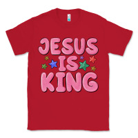 Red jesus is king Classic Tee - MaliasSmallBusiness