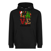 Black love teacher life christmas Heavyweight Hoodie - CowGirlArtShop
