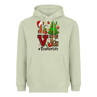 Matcha love teacher life christmas Heavyweight Hoodie - CowGirlArtShop