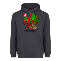 Smoke love teacher life christmas Heavyweight Hoodie - CowGirlArtShop