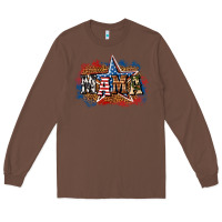 Chestnut Patriotic Mama Long Sleeve Tee - BundleAndBundleShop