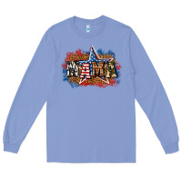 Colony Blue Patriotic Mama Long Sleeve Tee - BundleAndBundleShop