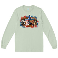 Matcha Patriotic Mama Long Sleeve Tee - BundleAndBundleShop