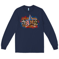 Navy Patriotic Mama Long Sleeve Tee - BundleAndBundleShop