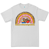 Dove Grey back to school rainbow hello kindergarten Premium Tee - AdoDesignShop