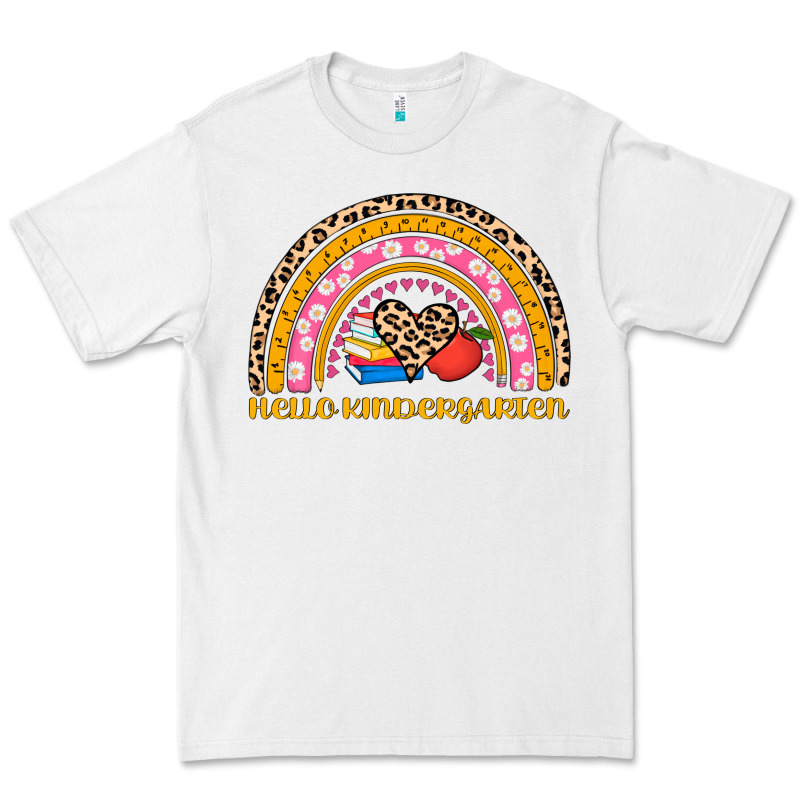 Back To School Rainbow Hello Kindergarten Premium Tee by AdoDesignShop | Teevron