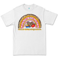 White back to school rainbow hello kindergarten Premium Tee - AdoDesignShop