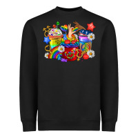Black LGBTQ+ Pride Coffee Cups Heavyweight Sweatshirt - BundleAndBundleShop