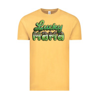 Vintage Mustard lucky mama Vintage Tee - MaliasSmallBusiness
