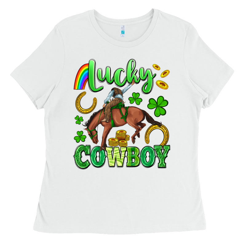 Lucky Cowboy Ladies Tee by Artiststas | Teevron